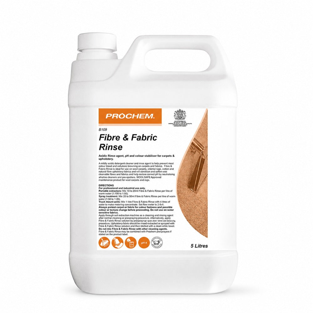 Prochem Fibre & Fabric Rinse 5L WoolSafe acidic rinse
