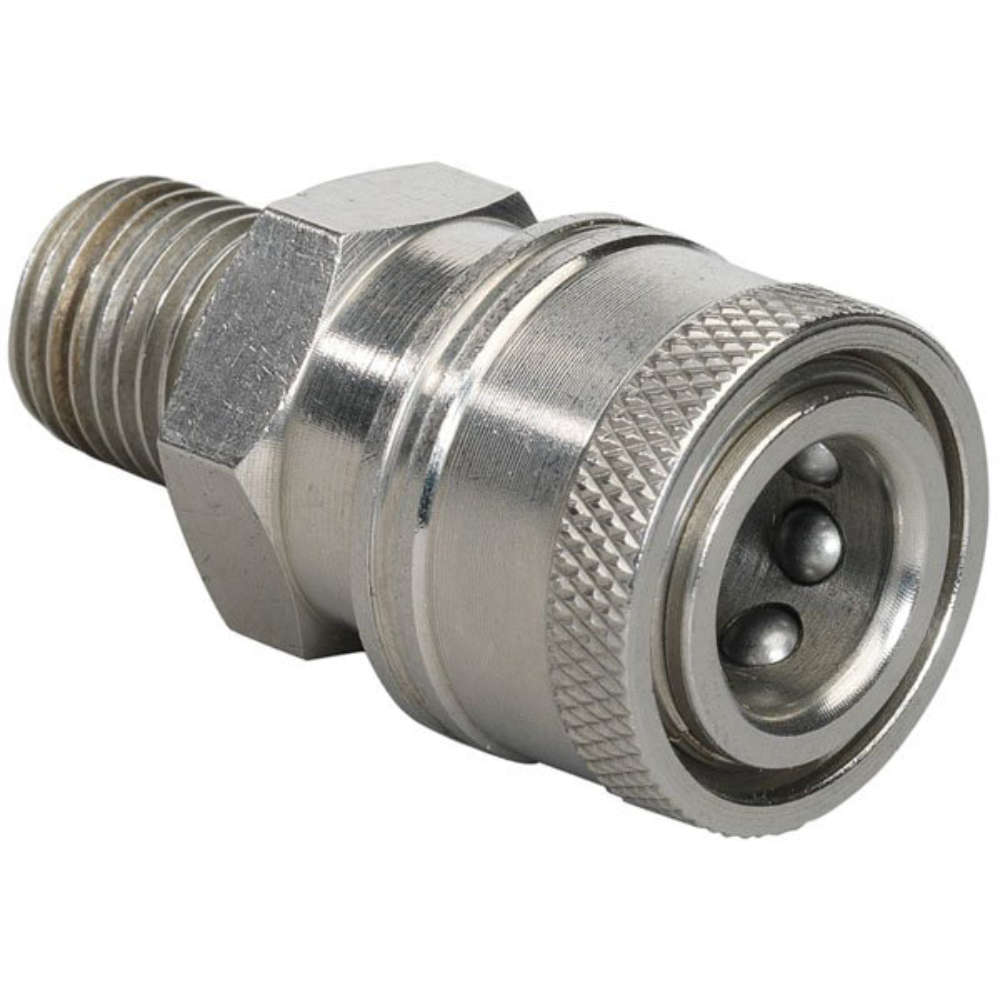 High Pressure Quick Release Connector | MINI | Stainless Steel | 1/4" Male