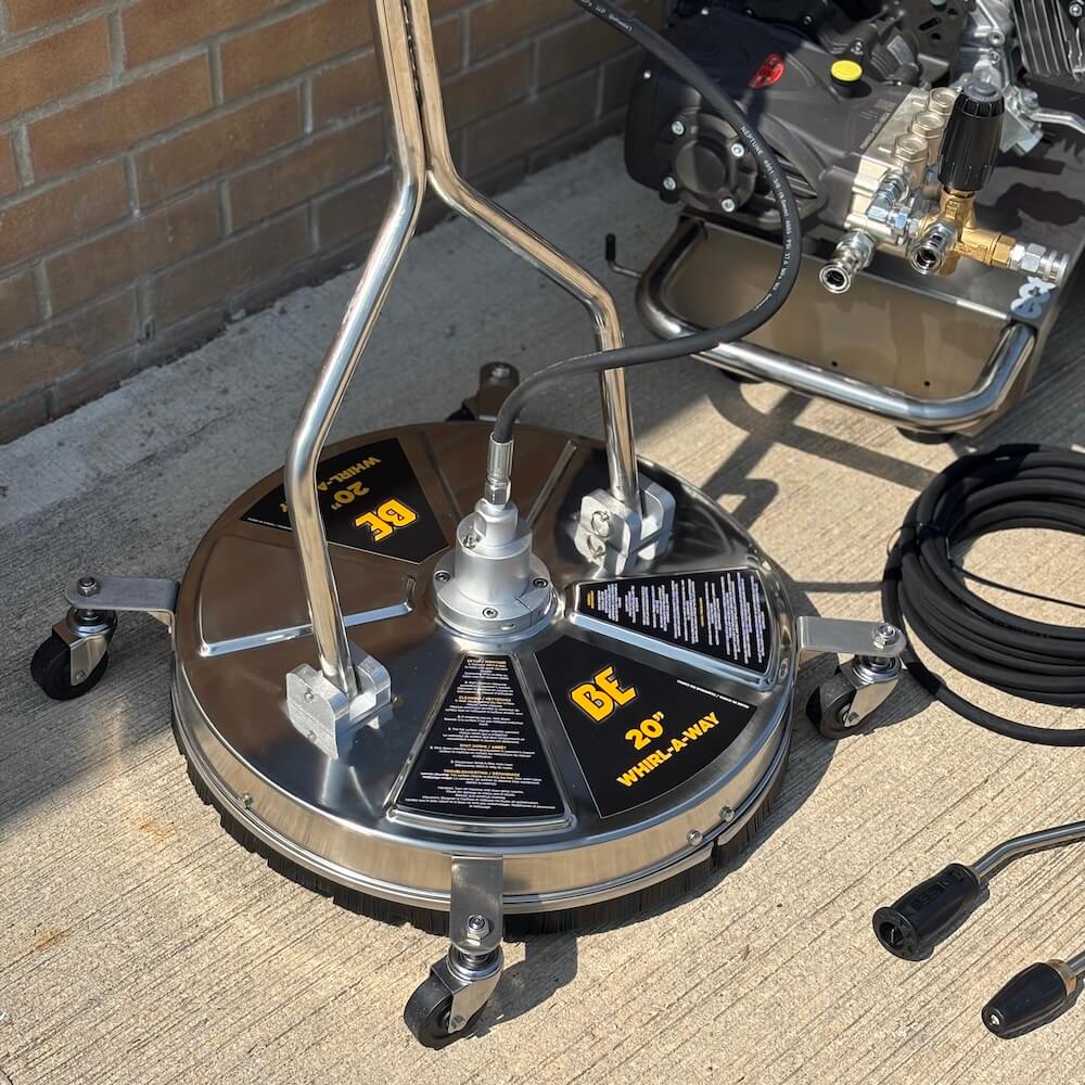 BE Stainless Steel Whirlaway Surface Cleaner | ECA Cleaning Ltd