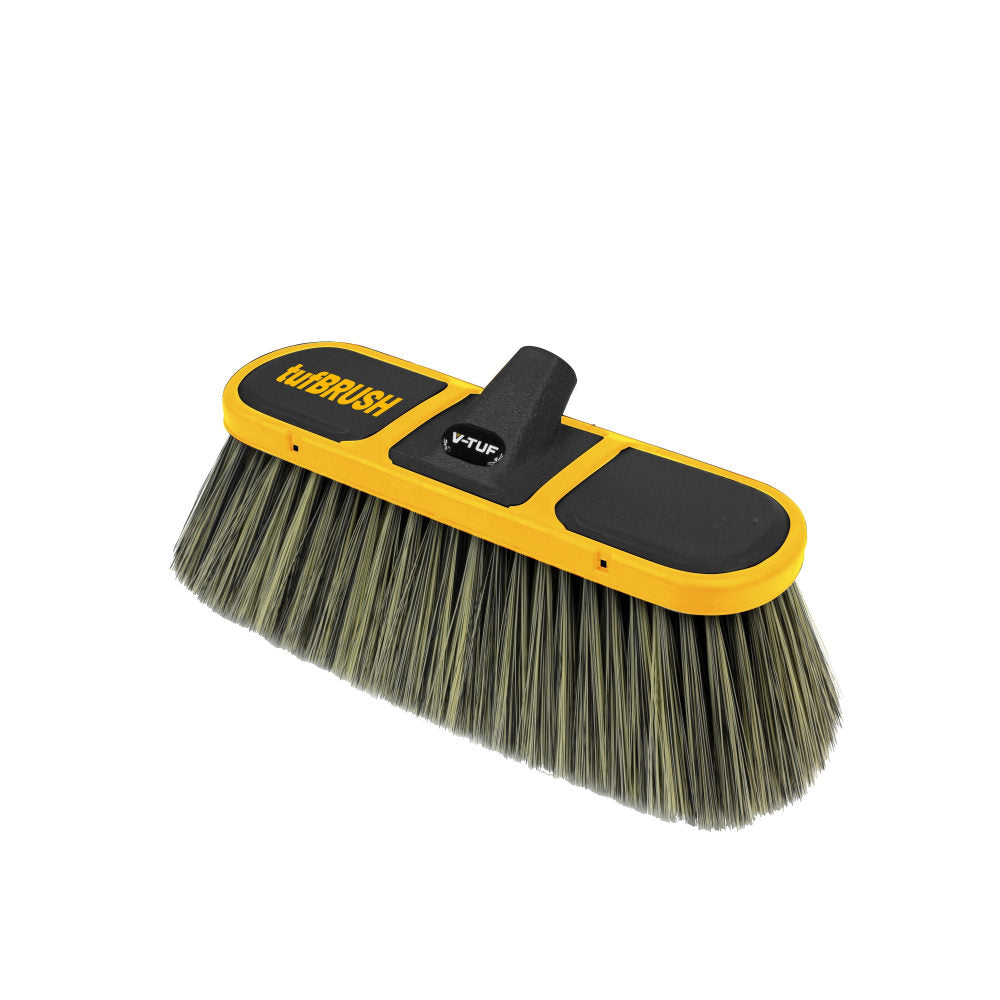 V-TUF | Soft Bristle Car Wash Brush With Rubber Edging | 300 MM | 1/4" Female Inlet | H2.022