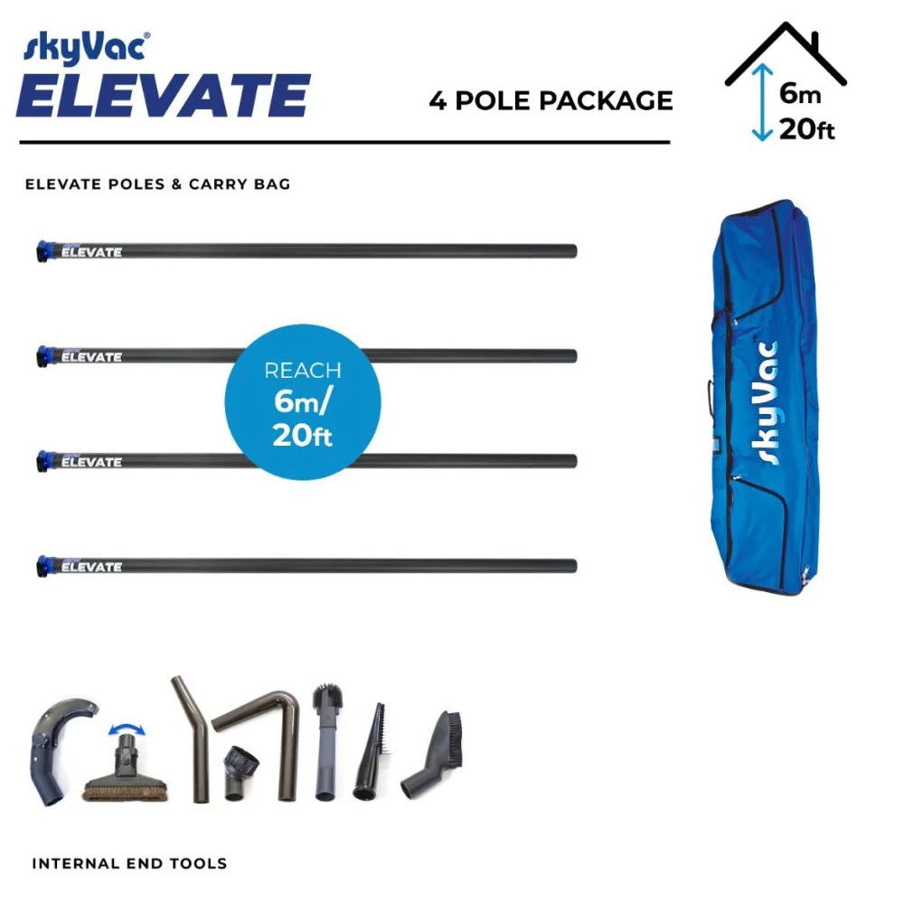 Skyvac Elevate Internal Clamped Fit Pole Package