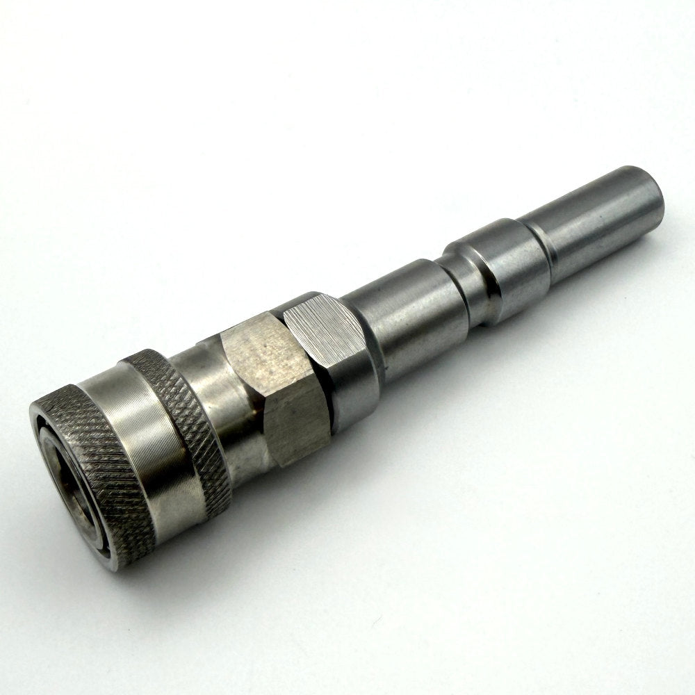 Quick Release Adaptor | Stainless Steel | KEW Probe Inlet | MINI Connector Outlet