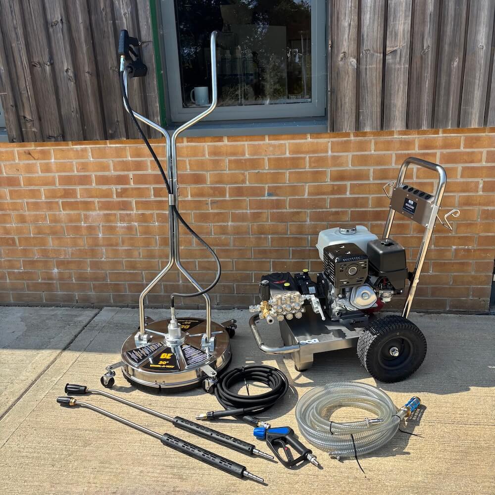 Premium Petrol Pressure Washer Business Starter Pack | Suttner Trigger Gun | BE Stainless Steel Whirlaway | ECA Cleaning Ltd