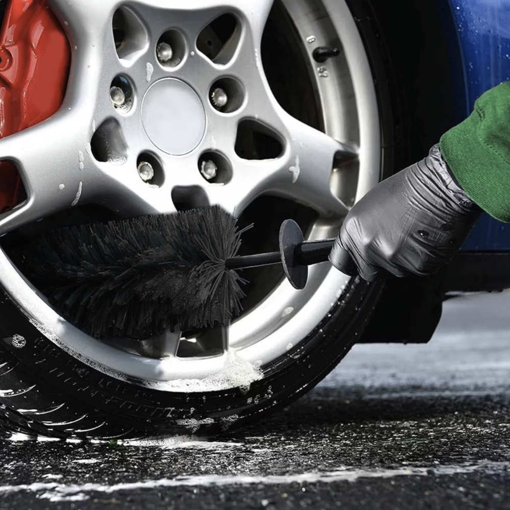 AMTECH | Large Black Wheel Brush | 445 MM