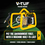 V-TUF tufJET1 | Professional Electric Pressure Washer | 130 Bar | 8 LPM | 240 Volt
