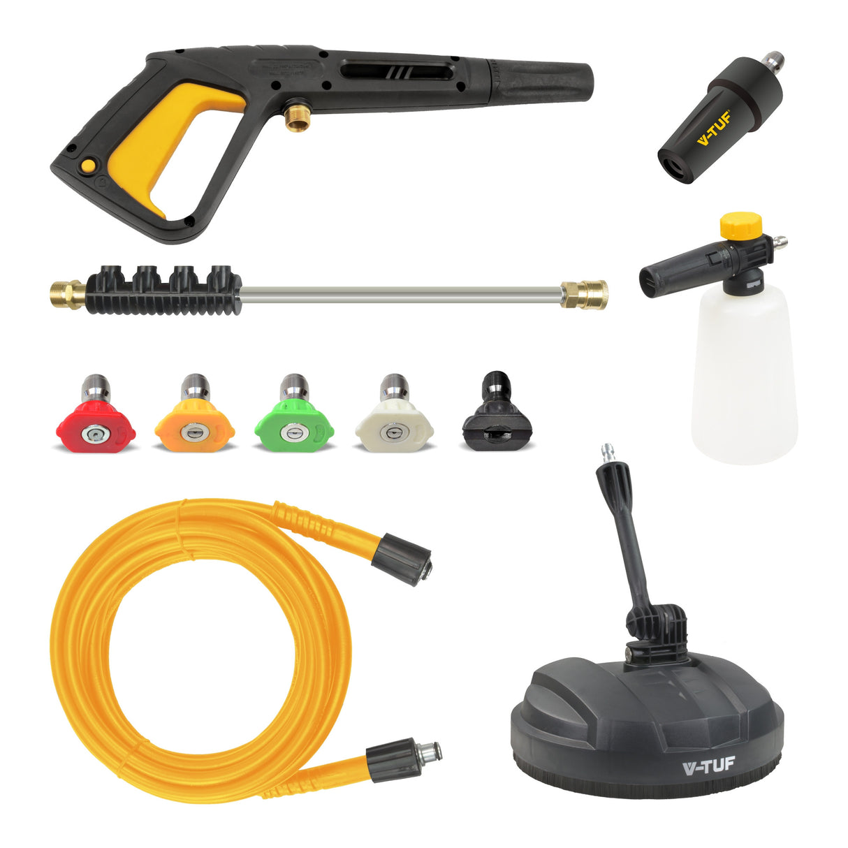 V-TUF V3 | Home Portable Pressure Washer | 150 Bar | 7.5 LPM | Patio & Car Cleaner Starter Kit