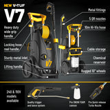 V-TUF V7 | Super Powerful Home Pressure Washer | 195 Bar | 7.2 LPM
