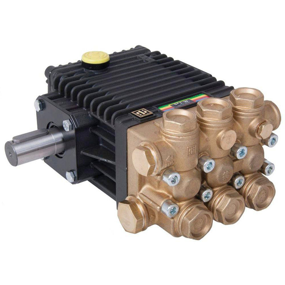 Interpump High Pressure Pump | W140 | Solid Shaft | Left Handed