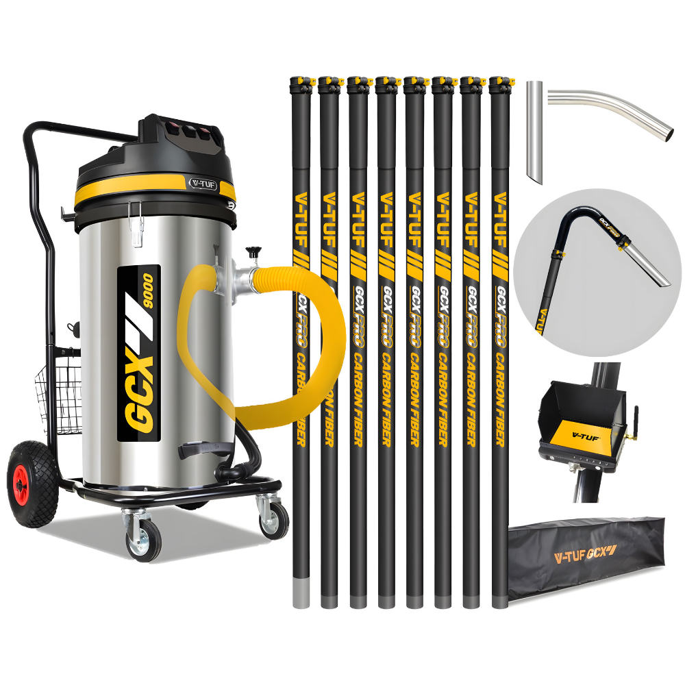 V-TUF | GCX9000 Gutter Vacuum | 3.5 KW | Stainless Steel Tank