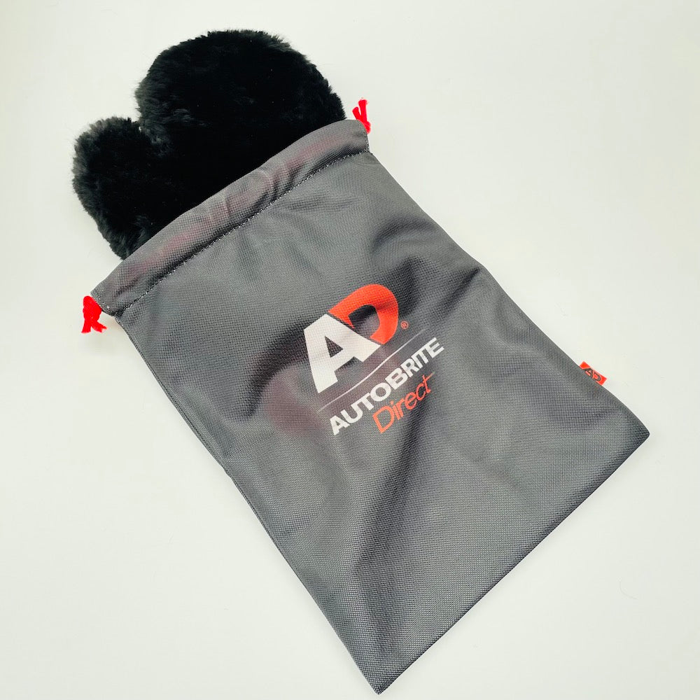 AUTOBRITE DIRECT | AUTOBRITE DIRECT | Woollen Wash Mitt | With Drying Bag | ADWOOLWM082 | ECA Cleaning Ltd