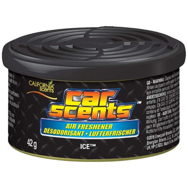 CALIFORNIA SCENTS | California Scents | Car Air Freshener Tin | Ice | CCS-205 | ECA Cleaning Ltd