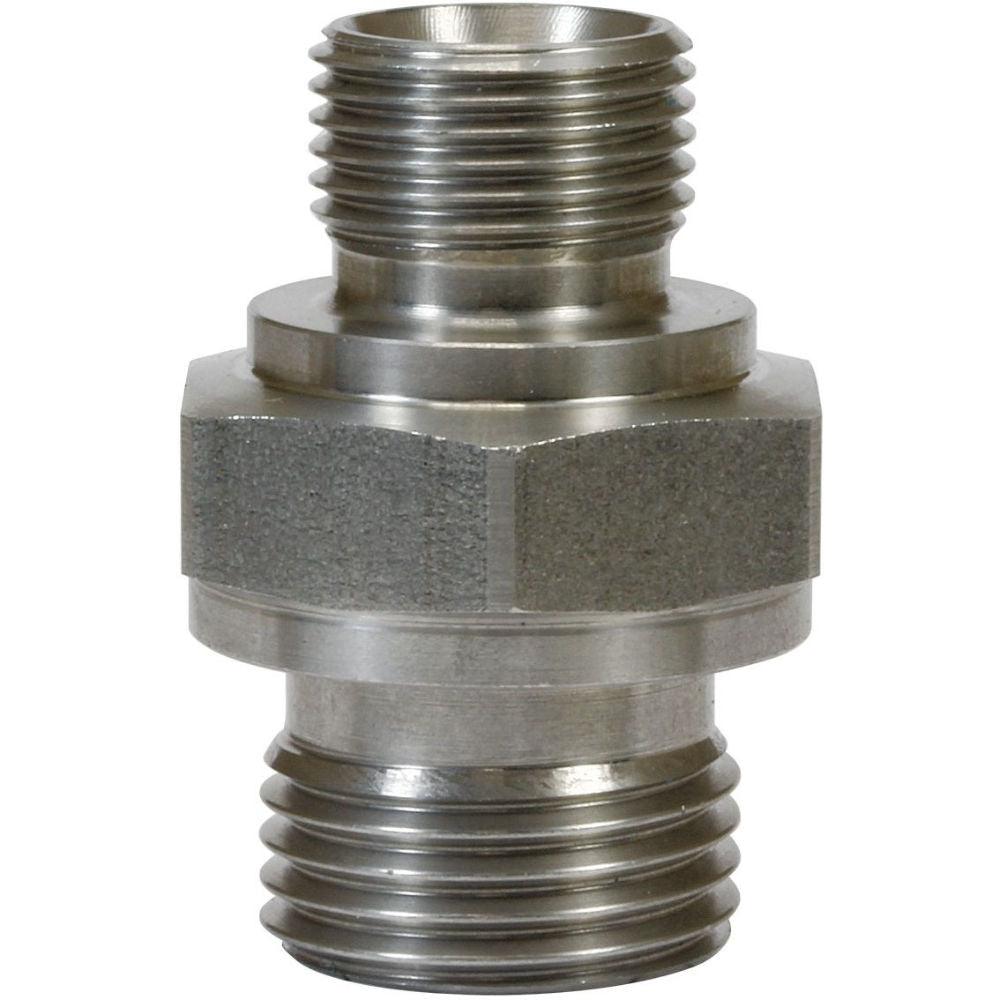 ECA Cleaning Ltd | High Pressure Adaptor | Stainless Steel | Male to Male | Various Sizes | 57049 | ECA Cleaning Ltd