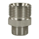 ECA Cleaning Ltd | High Pressure Adaptor | Stainless Steel | Male to Male | Various Sizes | 57049 | ECA Cleaning Ltd