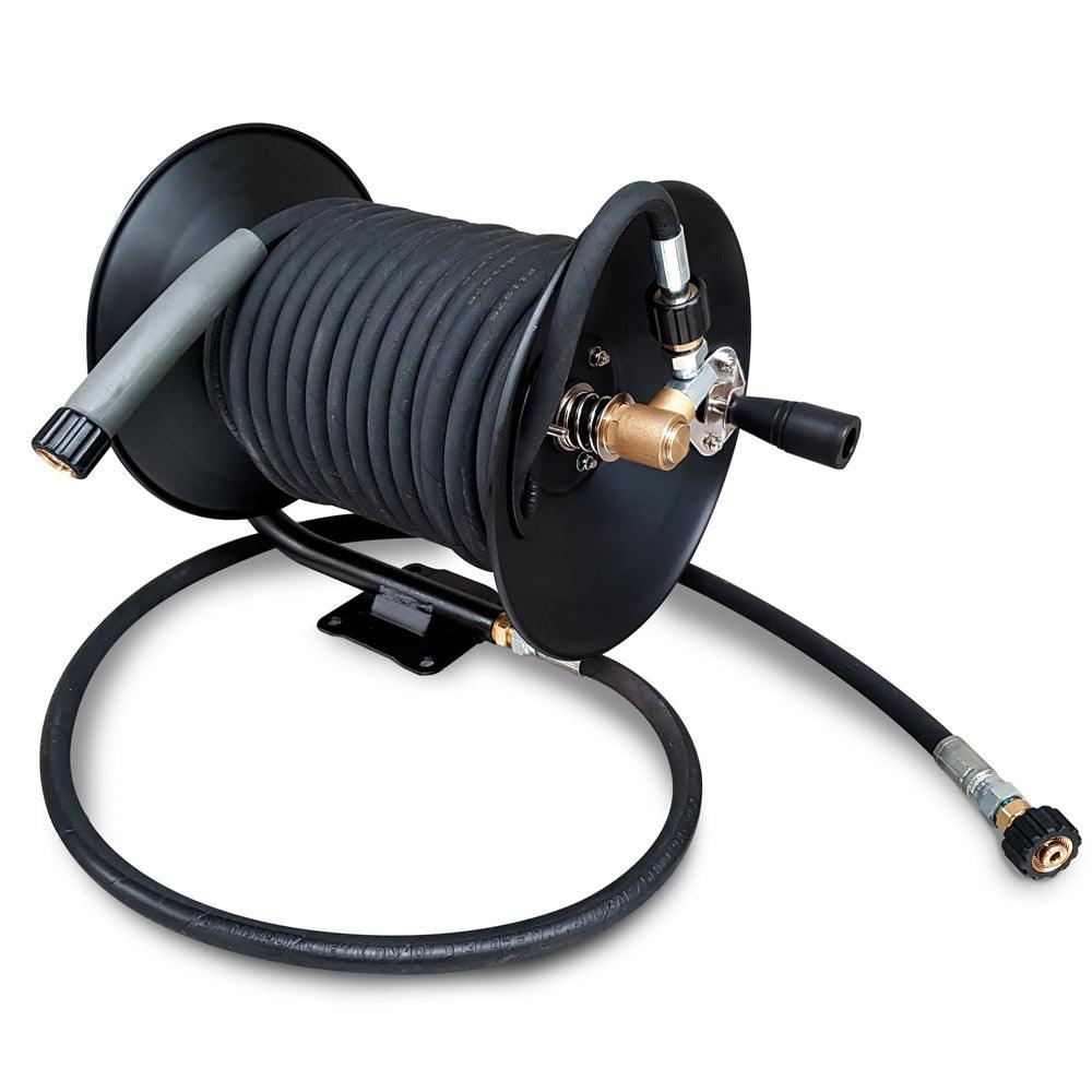 How to convert a manual vac hose reel to ELECTRIC! 