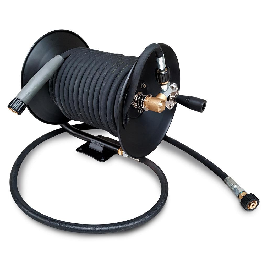 ECA Cleaning Ltd | Manual Pressure Washer Hose Reel | Including Hose | Various Lengths | 741554523264 | ECA Cleaning Ltd