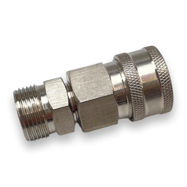 ECA Cleaning Ltd | Quick Release Connector | Stainless Steel | MIDI | M22 Male | TPQNC38SS-M22 | ECA Cleaning Ltd
