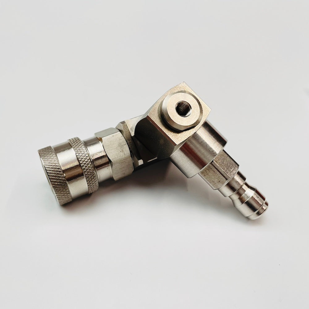 ECA Cleaning Ltd | Quick Release Lockable Angled Adaptor | Stainless Steel | MINI | 200330511-MINI | ECA Cleaning Ltd