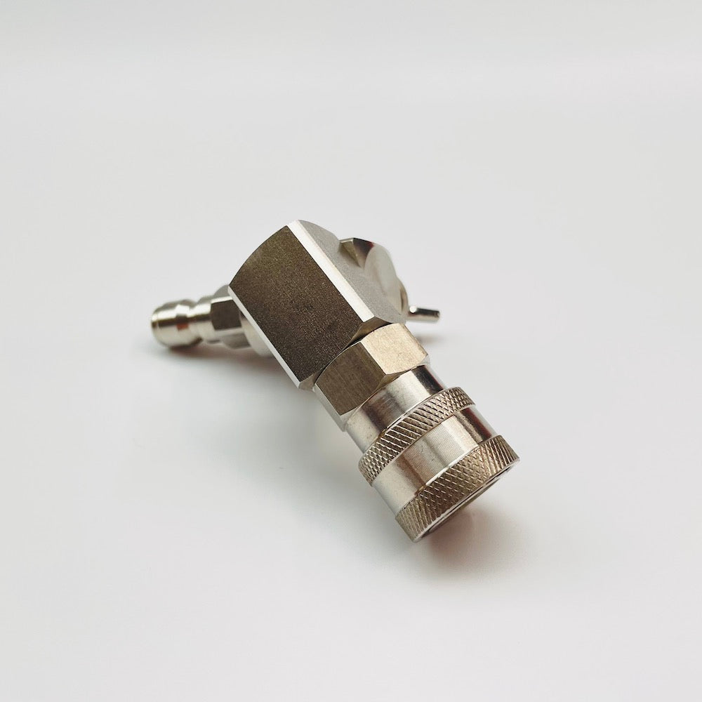 ECA Cleaning Ltd | Quick Release Lockable Angled Adaptor | Stainless Steel | MINI | 200330511-MINI | ECA Cleaning Ltd