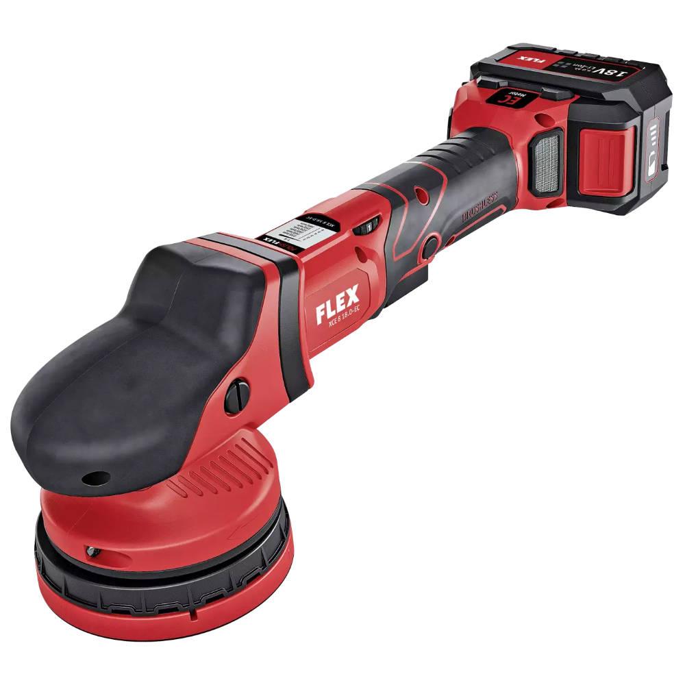 Flex | FLEX Cordless Random Orbit Force Driven DA 18v Polisher Set | XCE 8 125 18.0-EC/5.0 Set /BS | 465070 | ECA Cleaning Ltd