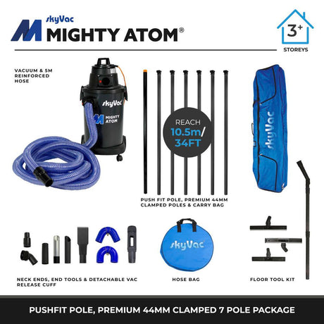 SkyVac | SkyVac Mighty Atom | MIGHTY/240/44CLAMPED/7P | ECA Cleaning Ltd