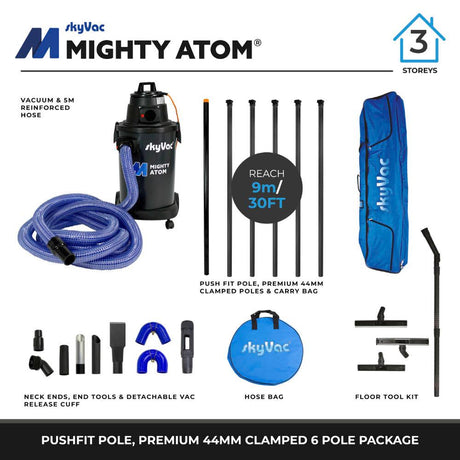 SkyVac | SkyVac Mighty Atom | MIGHTY/240/44CLAMPED/6P | ECA Cleaning Ltd