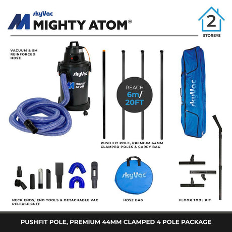 SkyVac | SkyVac Mighty Atom | MIGHTY/240/44CLAMPED/4P | ECA Cleaning Ltd