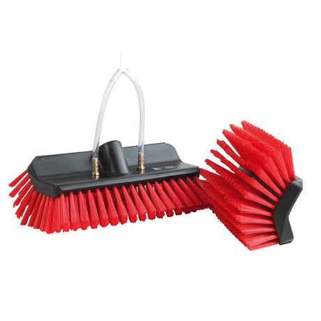 Streamline | Streamline Brush | Red Vikan Medium Bristle | 9.5 Inch / 245 MM | J524753-NJ2 | ECA Cleaning Ltd