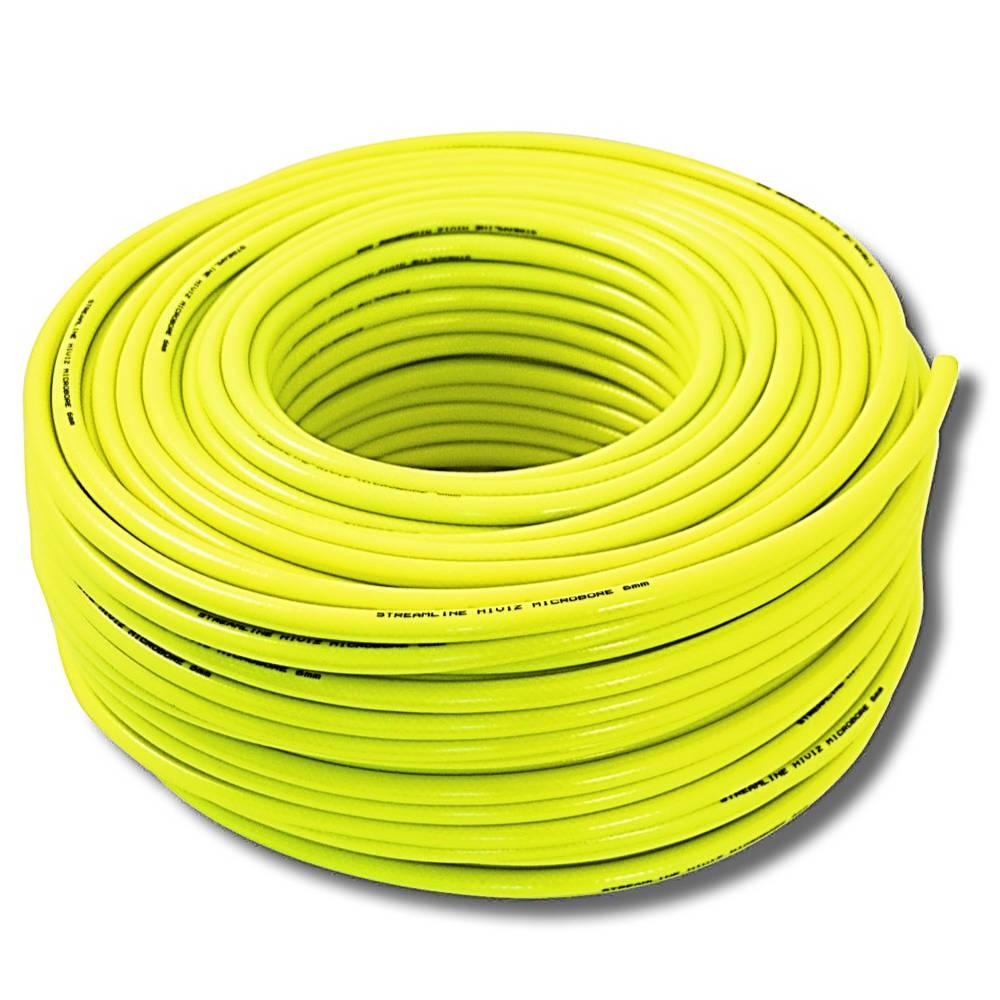 Streamline | Streamline High Visibility Microbore Hose | 6MM | 100 Meters | PVCT12-6-100-HIVIZ | ECA Cleaning Ltd