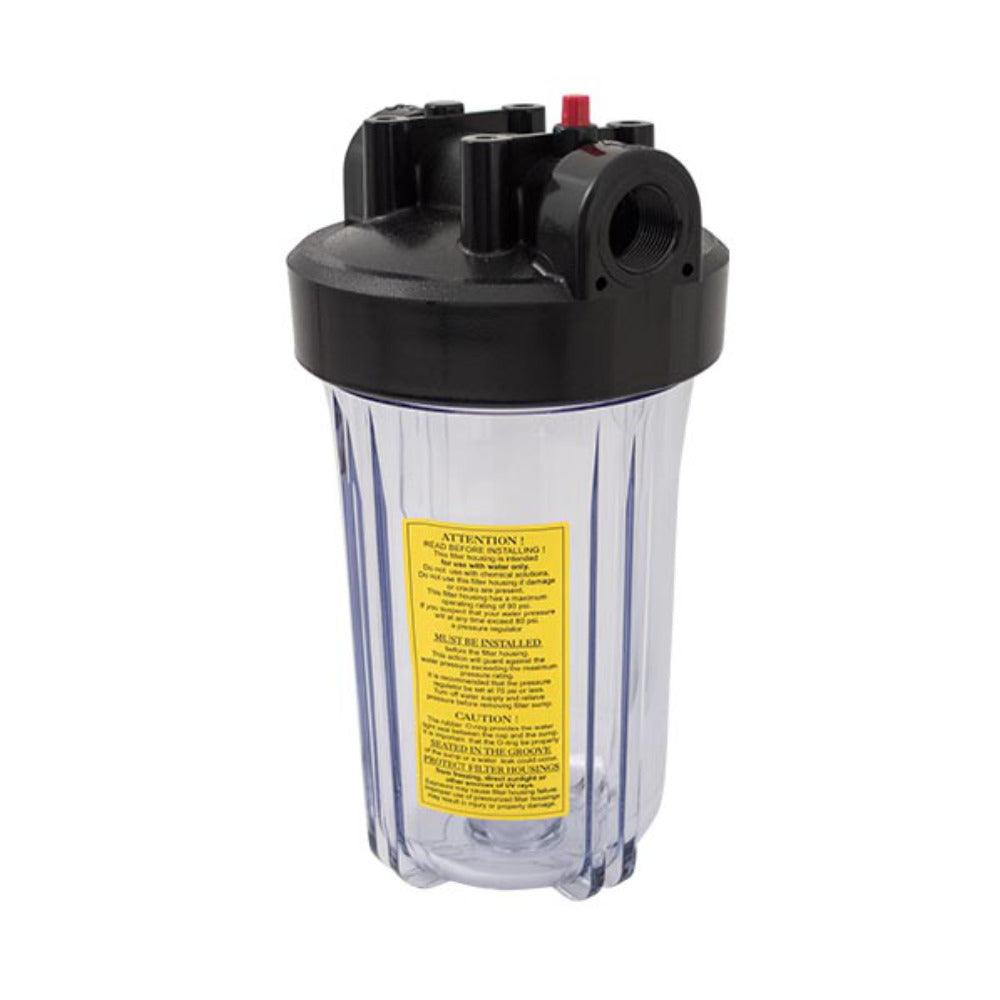 Streamline | Streamline | 10 inch Filter Housing | Clear Big Blue | 1 inch Ports | FH2BB-10-CB | ECA Cleaning Ltd