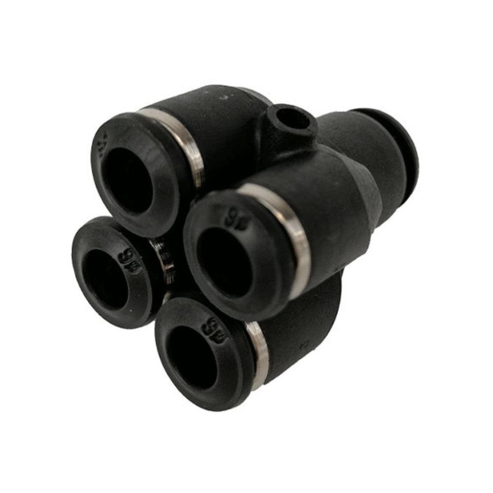 Streamline | Streamline | 8MM Push Fit Reducing to 6 MM Push Fit Quad Adapter | PF0806QUAD | ECA Cleaning Ltd