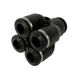 Streamline | Streamline | 8MM Push Fit Reducing to 6 MM Push Fit Quad Adapter | PF0806QUAD | ECA Cleaning Ltd
