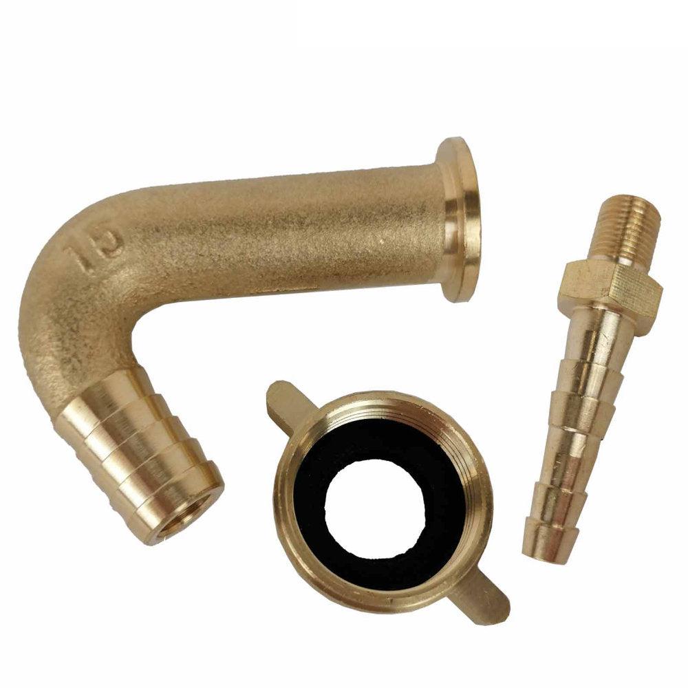 Streamline | Streamline | Brass Output Elbow & Flynut for HRM2/HRM4/HRM5 Hose Reels | RM004 | ECA Cleaning Ltd