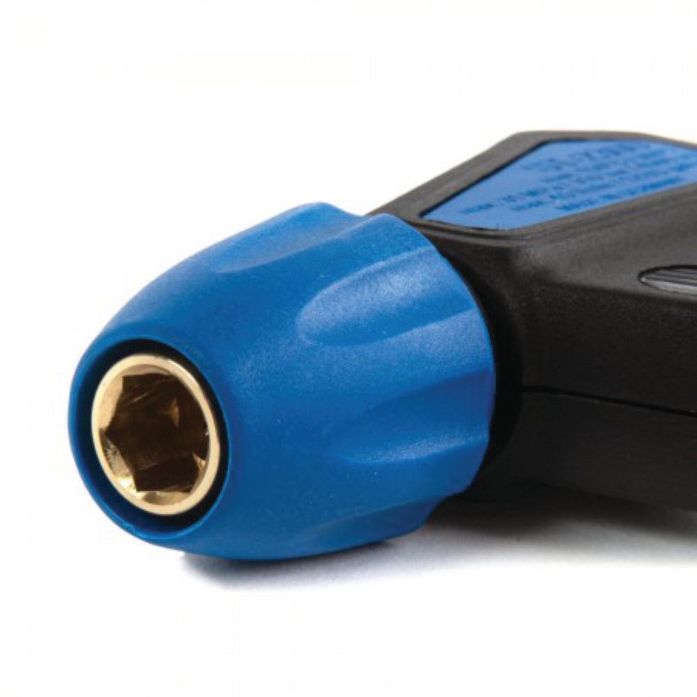 A view of the KEW/D12 quick release outlet on the Suttner ST 2300. Easily change between accessories with this quick release connection