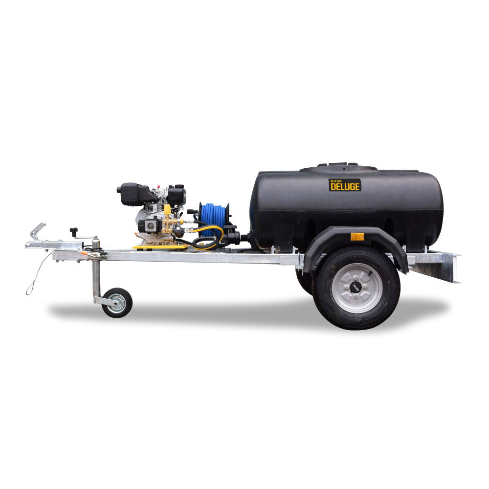 V-TUF | Deluge Bowser Trailer Pressure Washer | Yanmar Diesel Engine | 150 Bar | 13 LPM