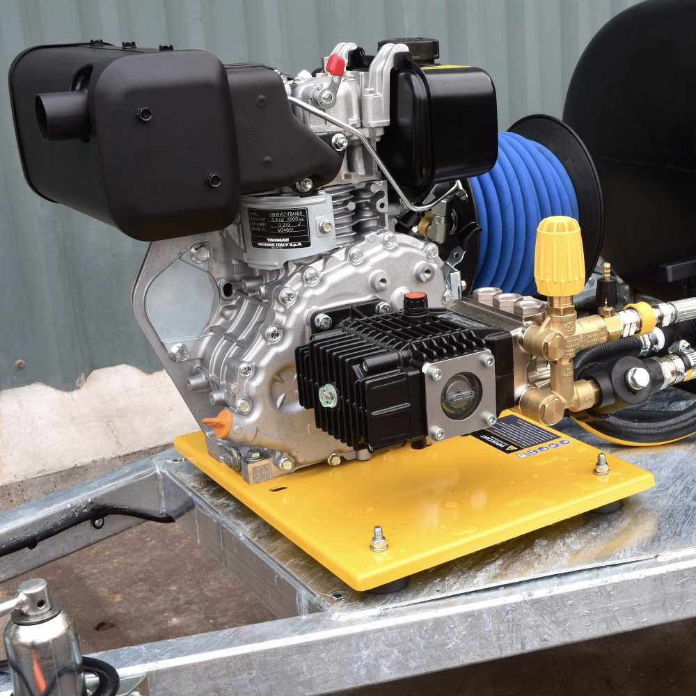 V-TUF | Deluge Bowser Trailer Pressure Washer | Yanmar Diesel Engine | 150 Bar | 13 LPM