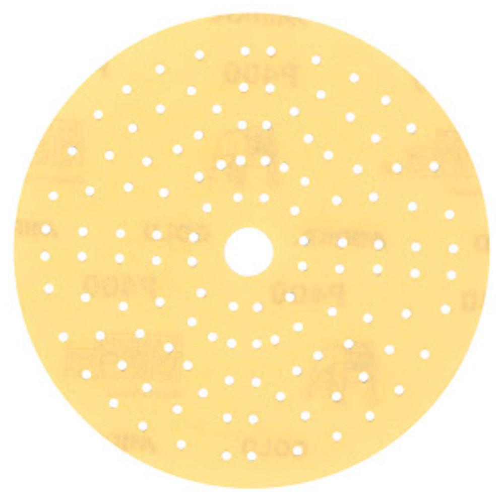 Mirka | Mirka Gold Sanding Discs | 150 MM | 121 Hole | P240 | 100 Discs | GOLD121HP240 | ECA Cleaning Ltd