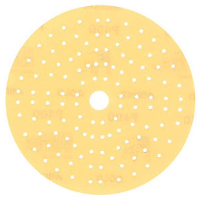 Mirka | Mirka Gold Sanding Discs | 150 MM | 121 Hole | P240 | 100 Discs | GOLD121HP240 | ECA Cleaning Ltd