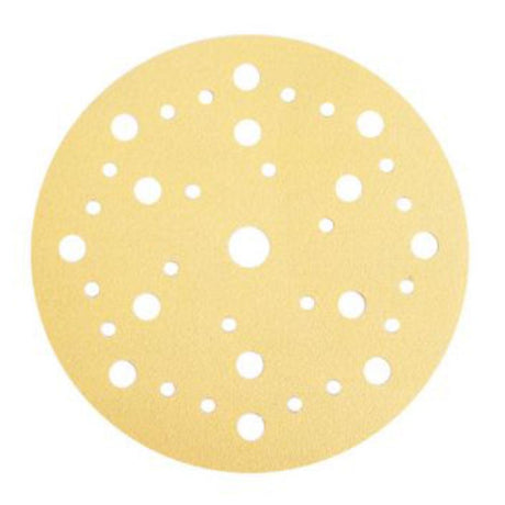 Mirka | Mirka Gold Sanding Discs | 150 MM | 37 Hole | P120 | 100 Discs | GOLD37HP120 | ECA Cleaning Ltd